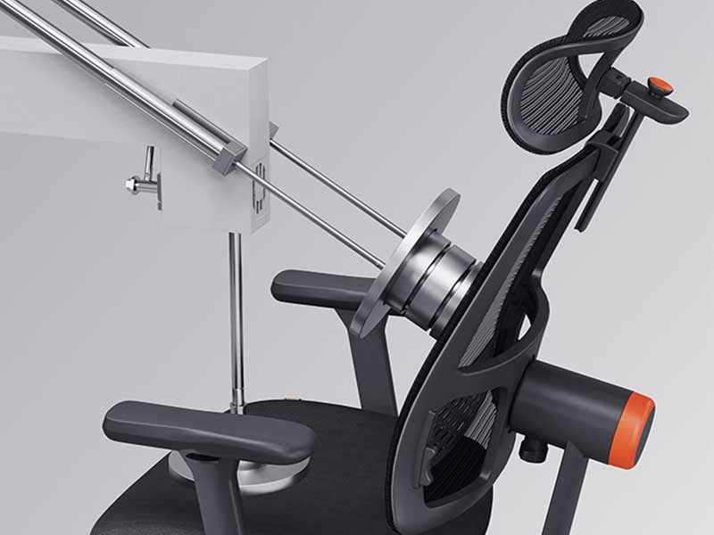 What are the materials used in an ergonomic chair?