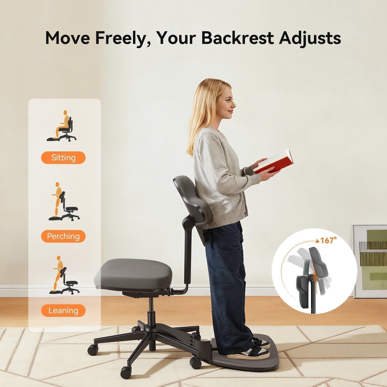 Perch Stool and Standing Desk Chair