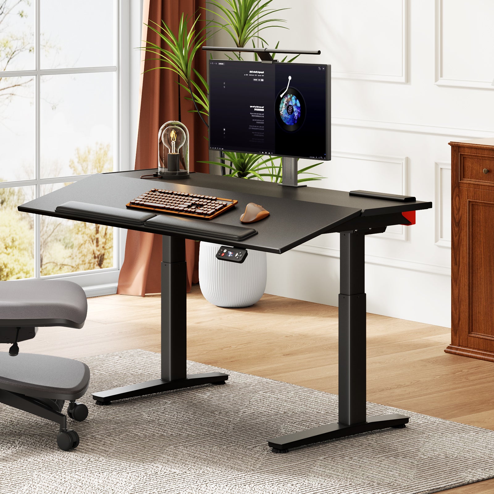 Newtral-Smart Electric Tilt Standing Desk – Height Adjustable Ergonomic Sit-Stand WorkstationShipping starts around March 8, 2026.