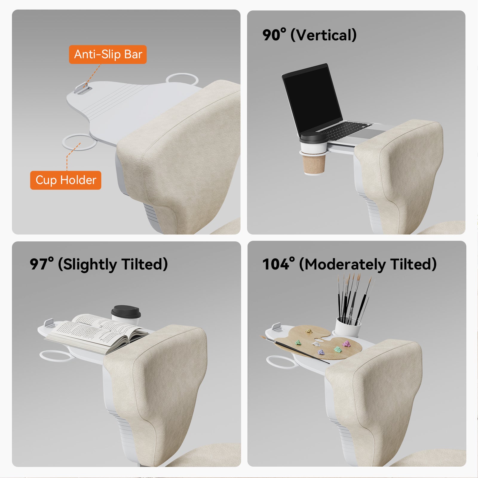 Newtral Freedom-X Multi-Posture Cross Legged Chair (Without Armrest)-Apricot