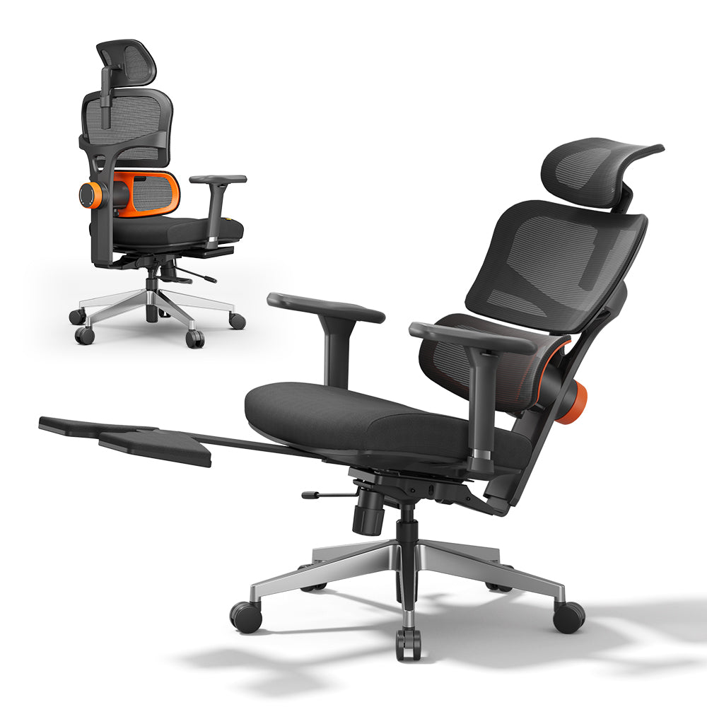 Newtral NT002 Ergonomic Home Office Chair with Auto-following Lumbar Support-Black