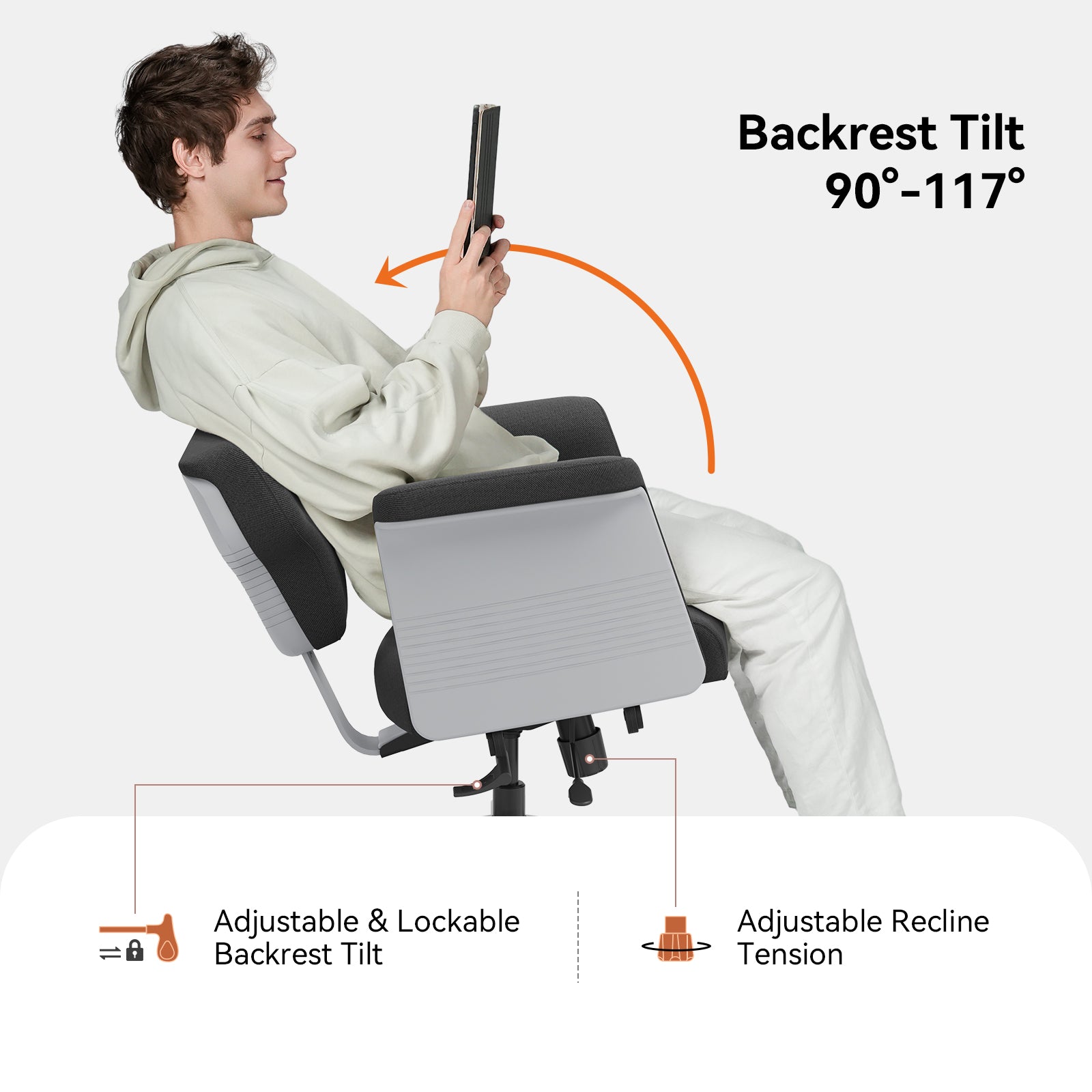 Newtral Freedom-X Multi-Posture Pro Chair with Armrest-Dark Grey