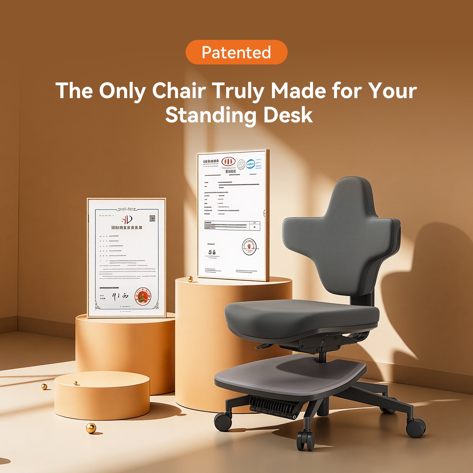 Newtral MT-M-DG Standing-Mate Ergonomic Standing Desk Chair
