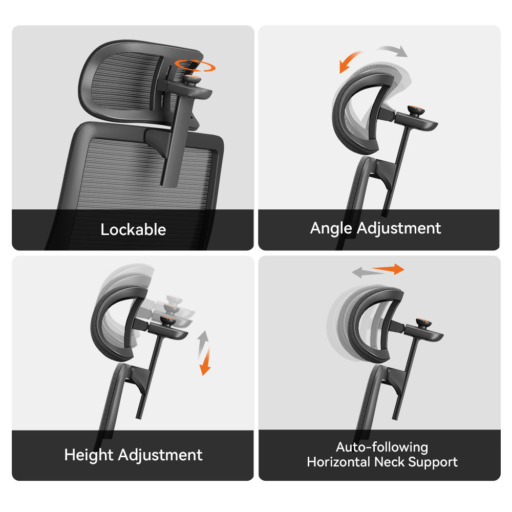 Newtral Magic H-BPRO Ergonomic Office Chair with Auto-following Lumbar Support-Black