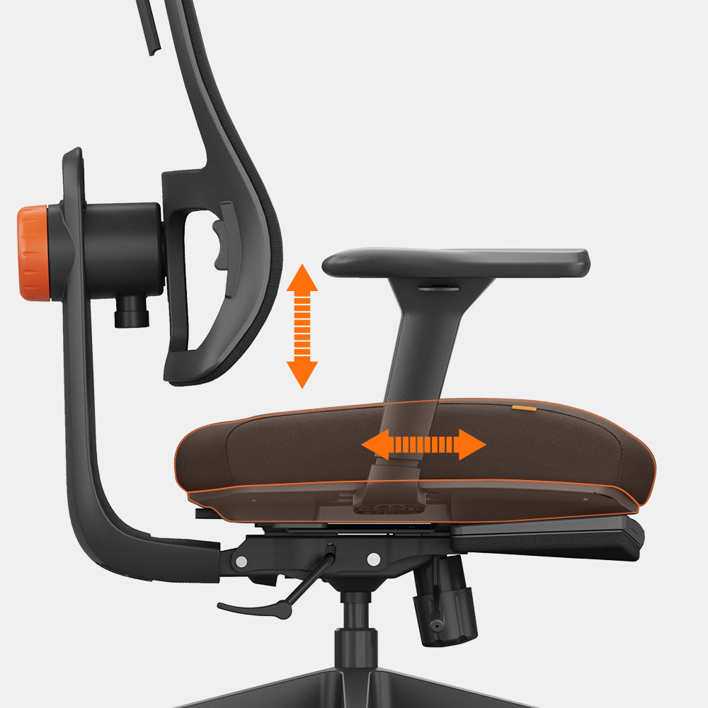 Newtral Magic H-BP Ergonomic Office Chair with Laptop Table-Black