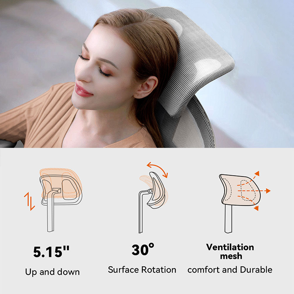 Newtral NT002 Ergonomic Office Chair with Laptop Table-Grey