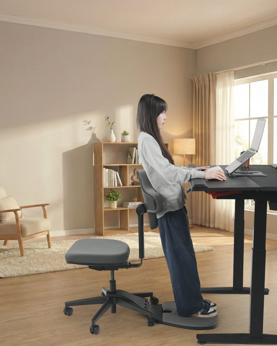 Newtral Standing-Mate Ergonomic Standing Desk Chair Shipping starts around March 8, 2026
