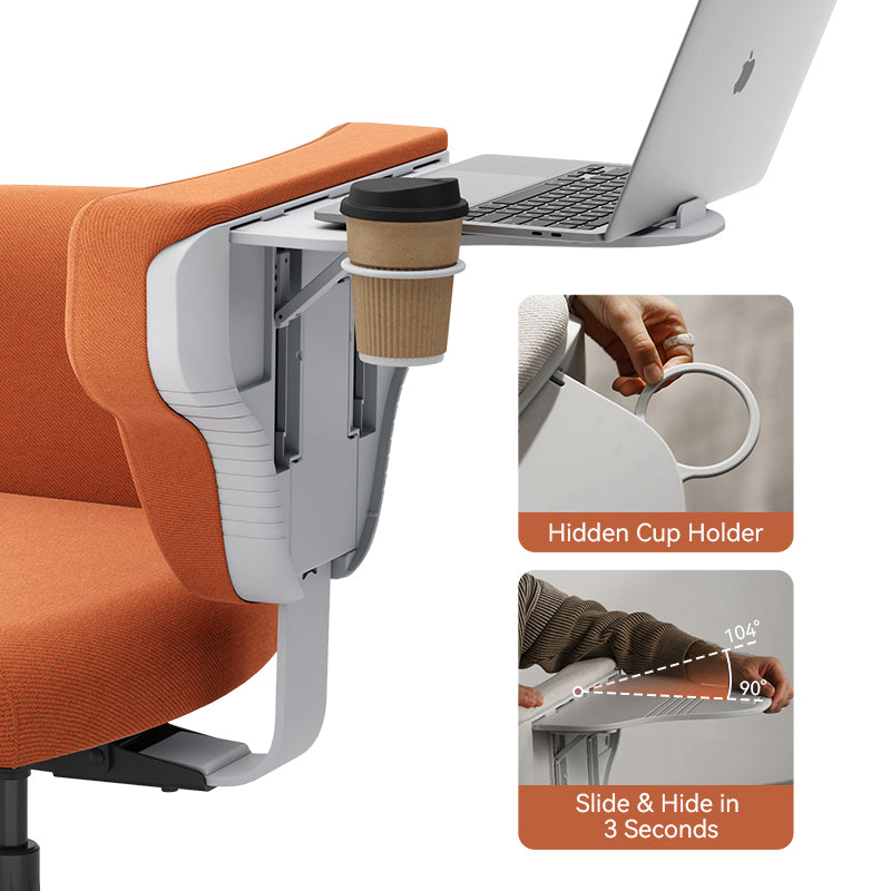 Ergonomic Chair with Laptop Tray