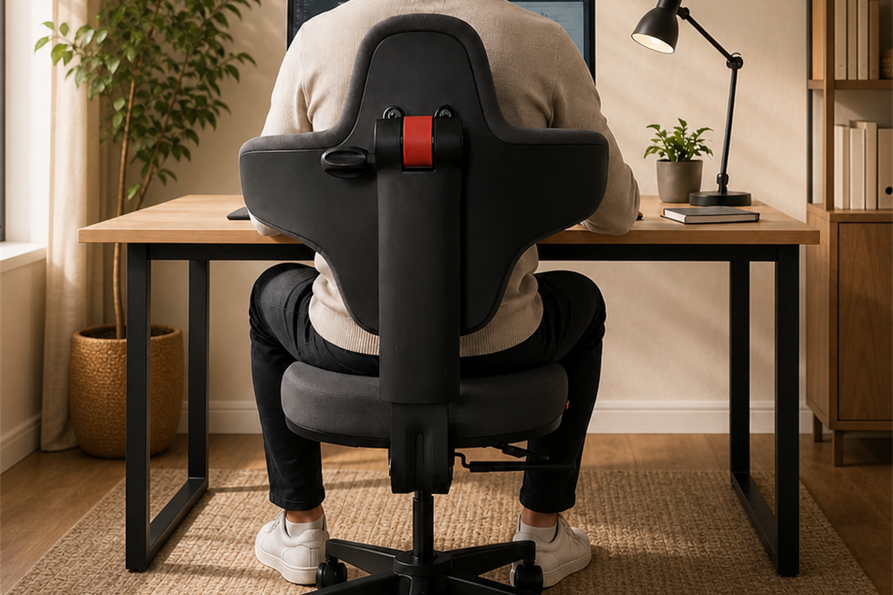 Standing-Mate Chair: The First Leaning Ergonomic Chair Designed for Standing Desks