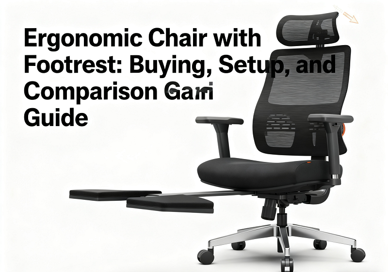 Ergonomic Chair with Footrest