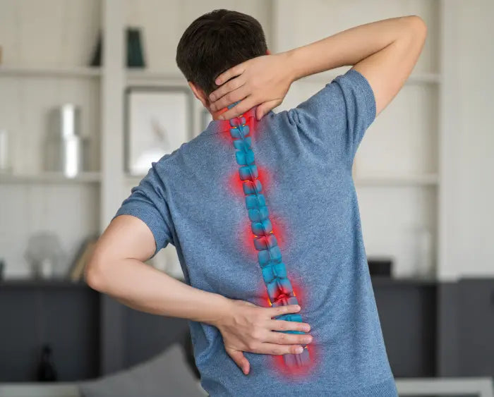A Male Suffer from Back Pain