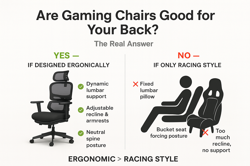 Are Gaming Chairs Good for Your Back?