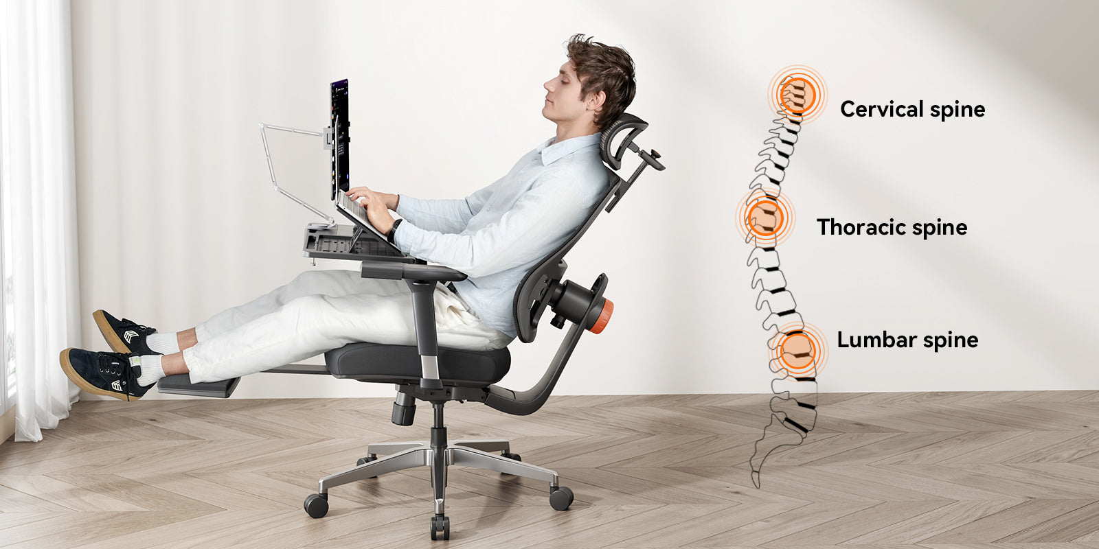 Ergonomic Office Chair with Neck and Back Support - Newtral