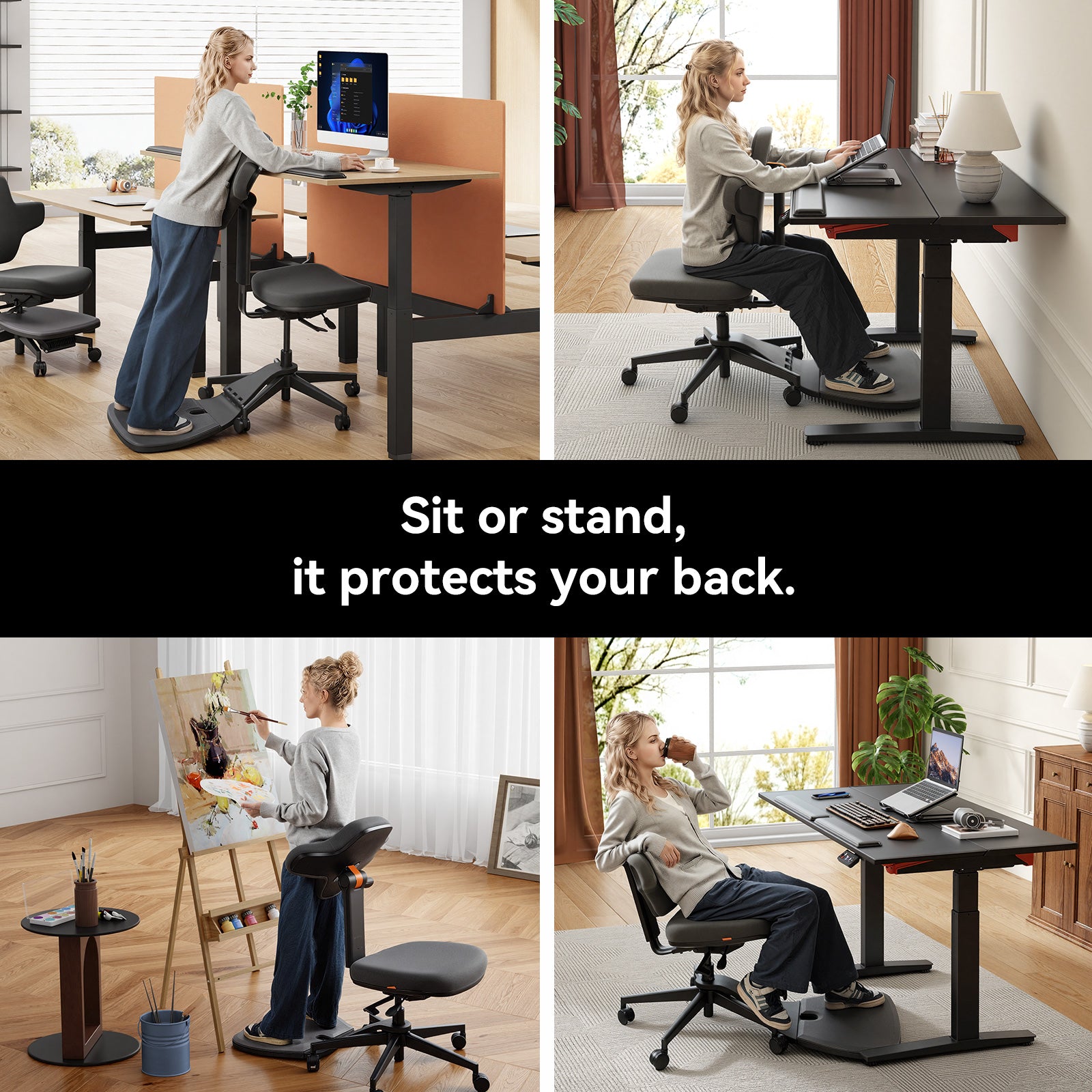 Standing-Mate — The First Ergonomic Standing Desk Chair
