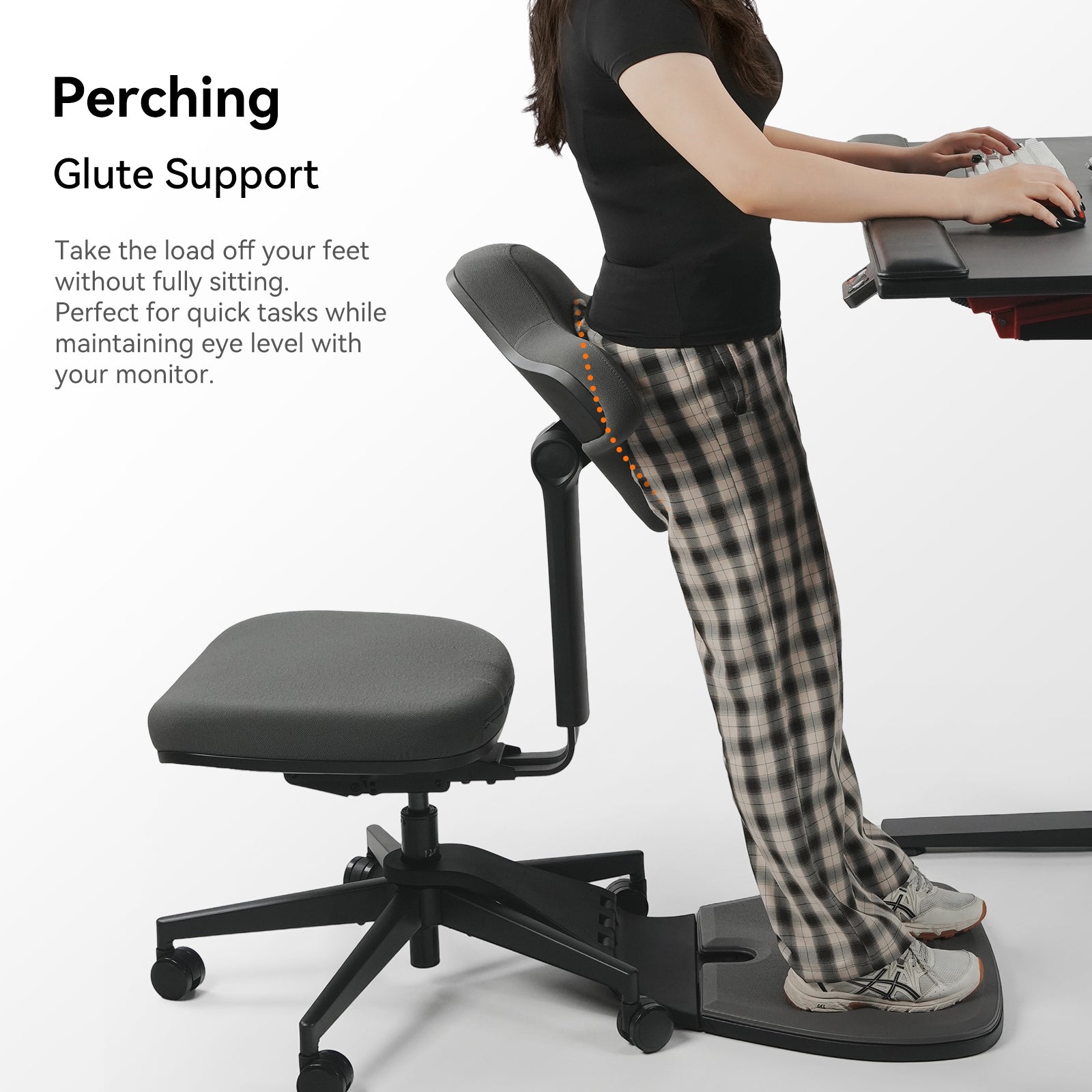 Newtral MT-M-DG Standing-Mate Ergonomic Standing Desk Chair  US shipping starts around March 22; Europe shipping starts around April 22.