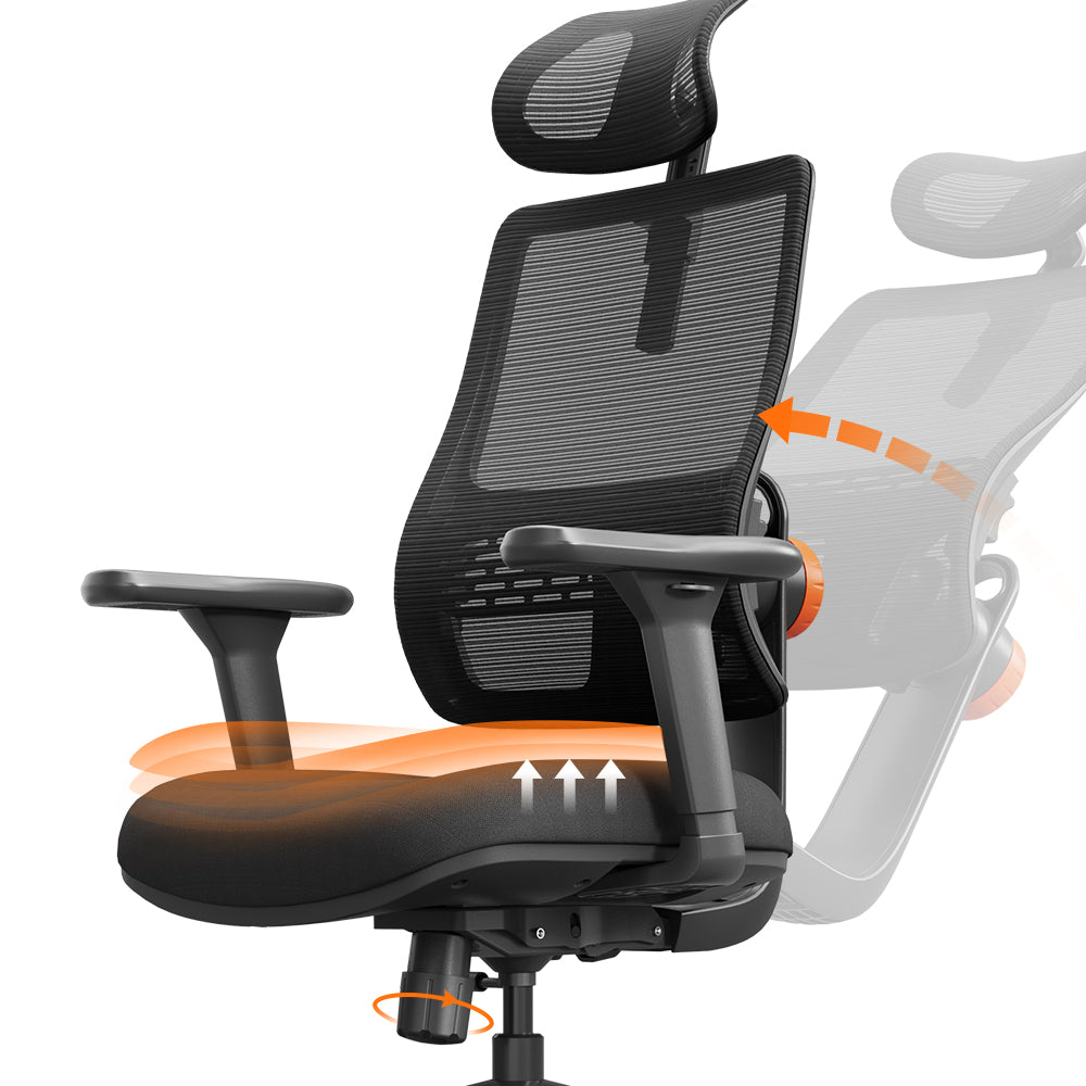 Newtral Magic H003 Ergonomischer Bürostuhl mit automatischer Lordosenstütze 