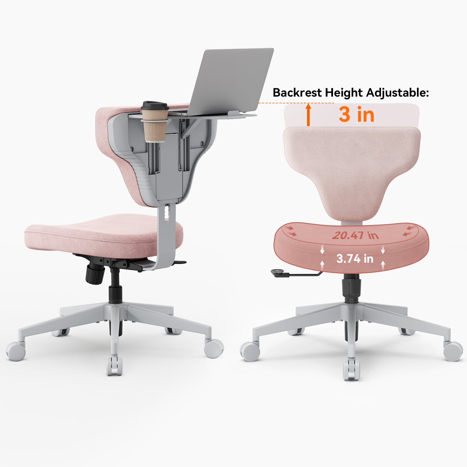 Newtral Freedom-X Multi-Posture Cross Legged Chair (Without Armrest)-Pink