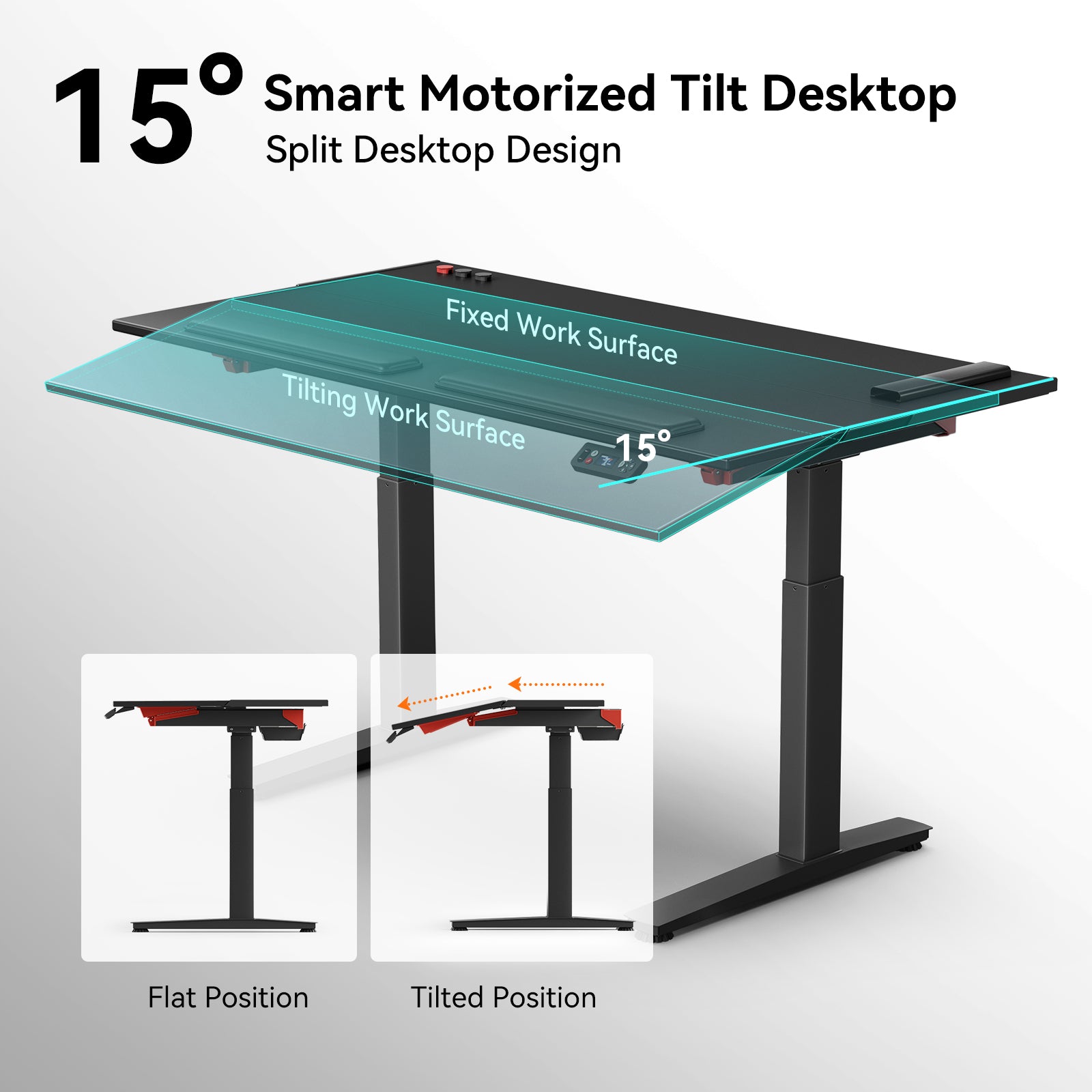 Newtral DE-A Smart Electric Tilt Standing Desk – Height Adjustable Ergonomic Sit-Stand Workstation Shipping starts around March 8, 2026