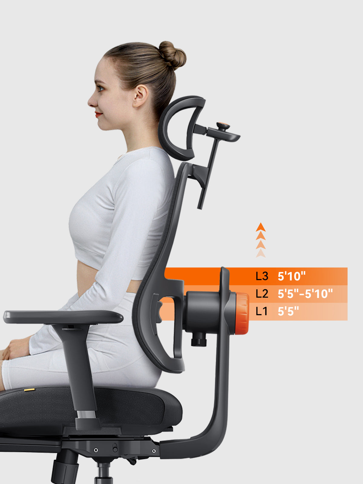 Ergonomic Office Chair with Neck and Back Support - Newtral