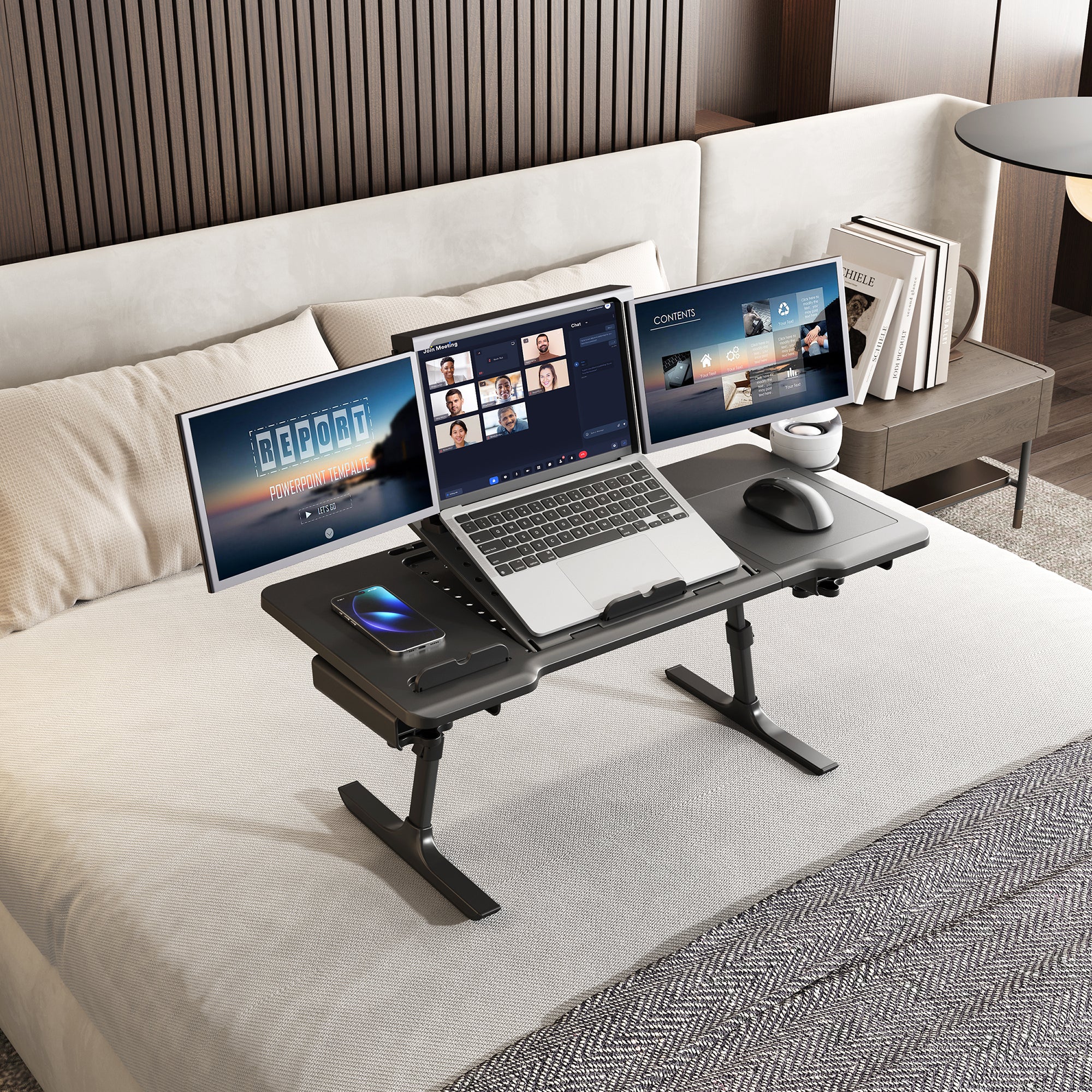Newtral Pro Laptop Table (Laptop Table on Chair with Folding Legs)
