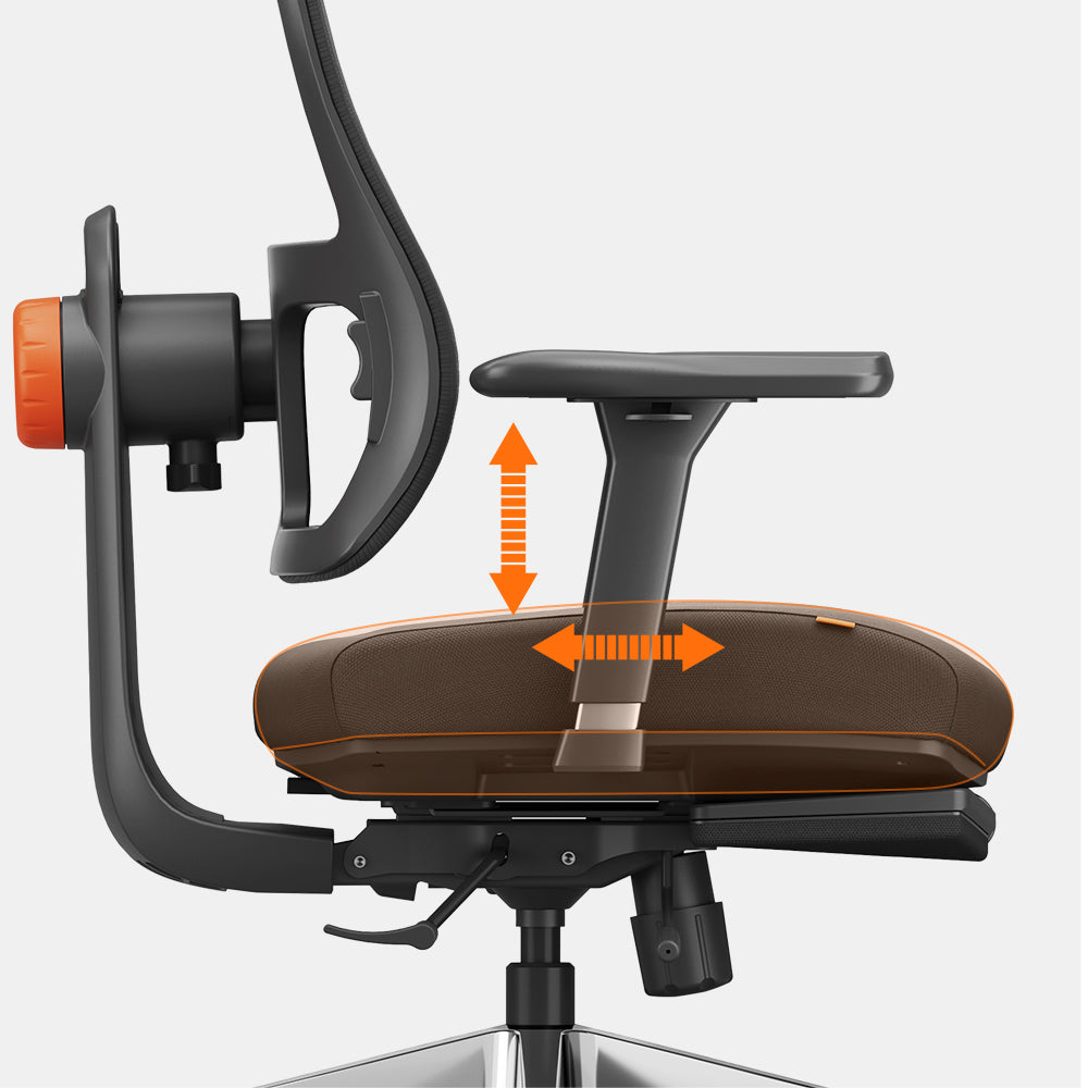 Newtral Magic H-BPRO Ergonomischer Bürostuhl mit automatischer Lendenwirbelstütze – Schwarz