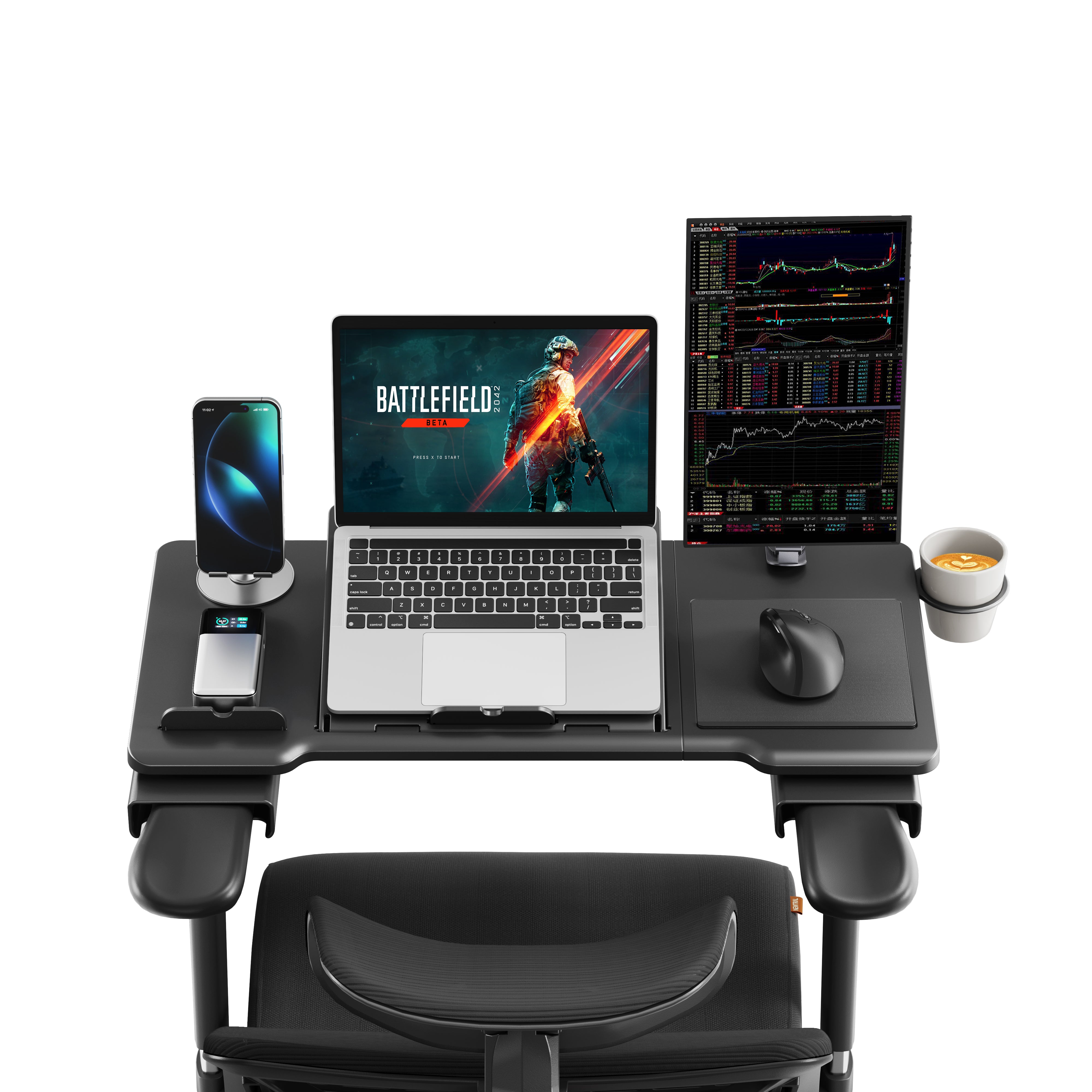 Newtral Pro Laptop Table (Laptop Table on Chair with Folding Legs)