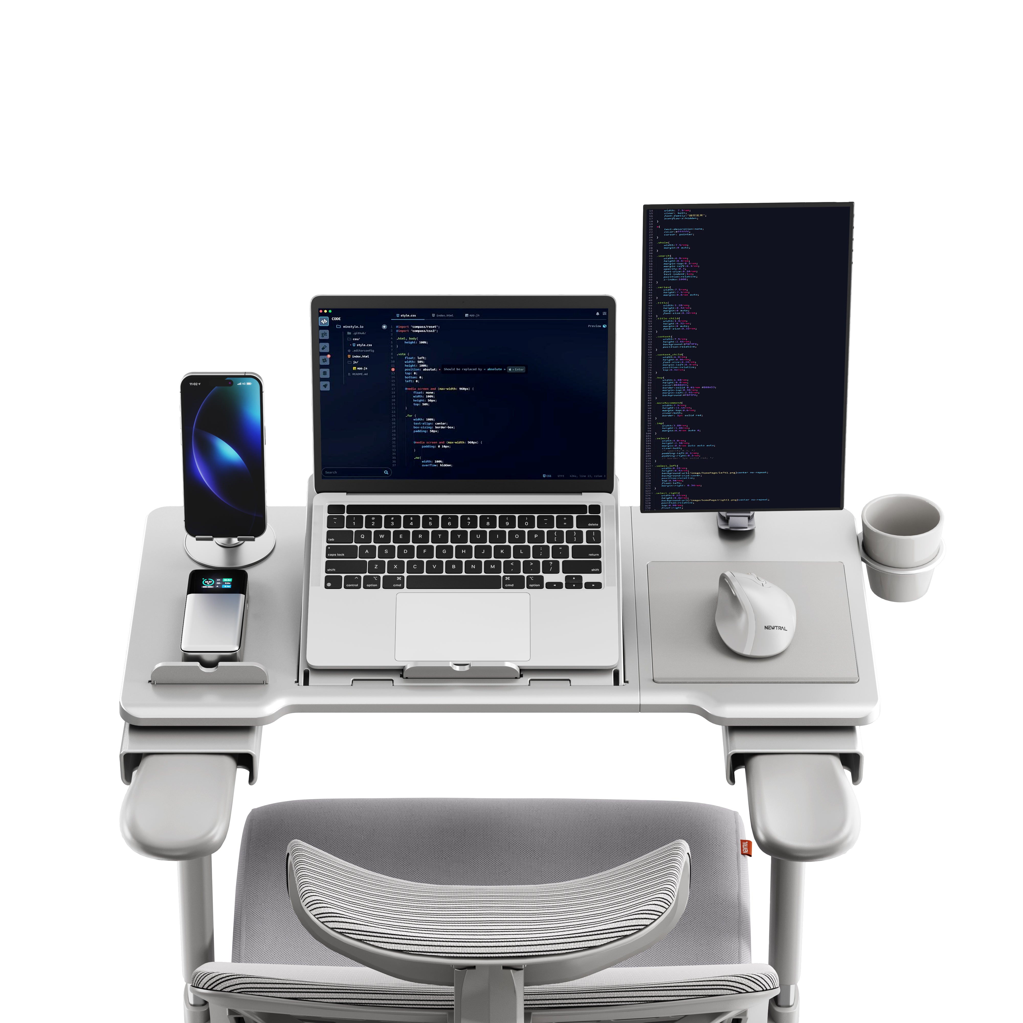 Newtral Pro Laptop Table (Laptop Table on Chair with Folding Legs)