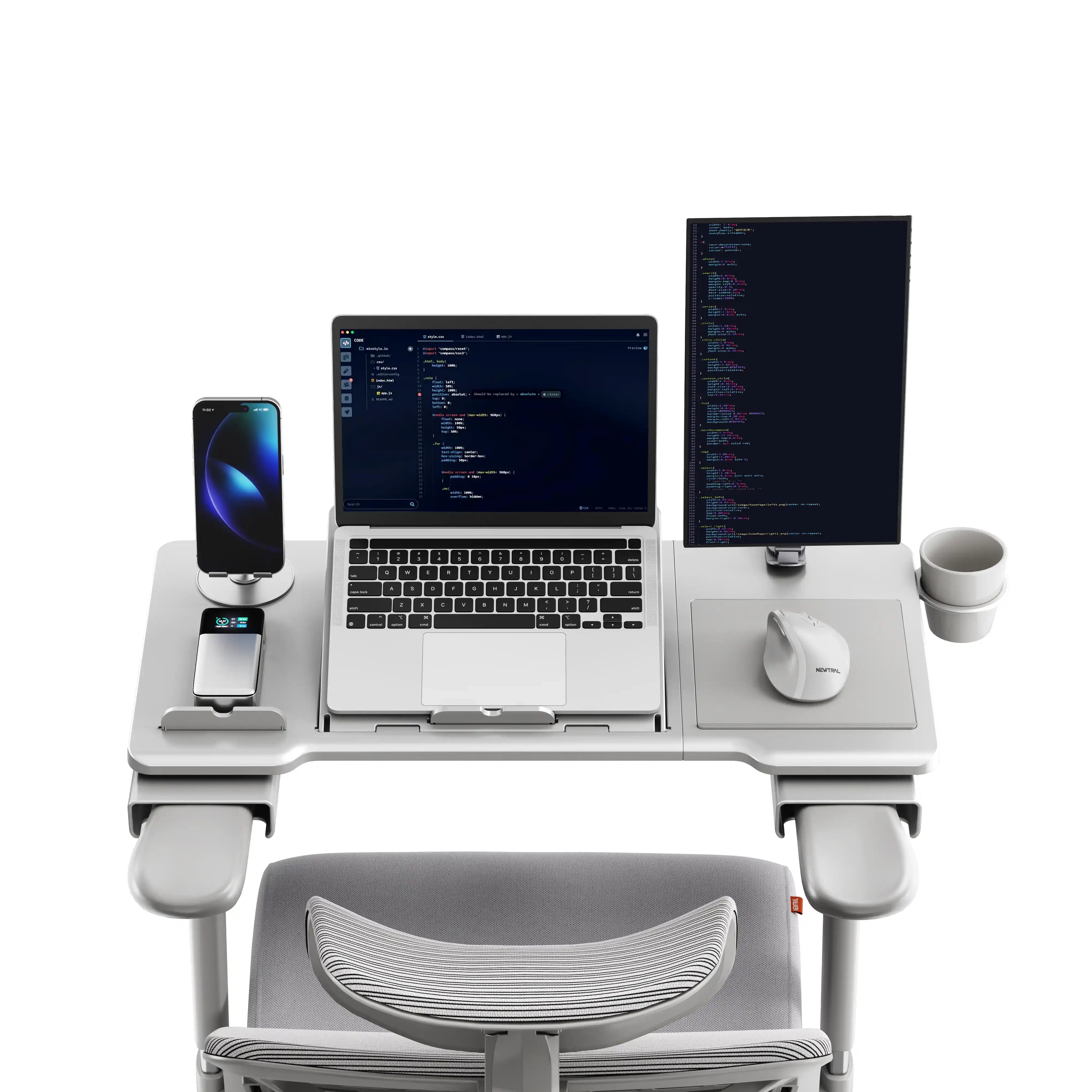 Newtral Pro Laptop Table (Laptop Table on Chair with Folding Legs)