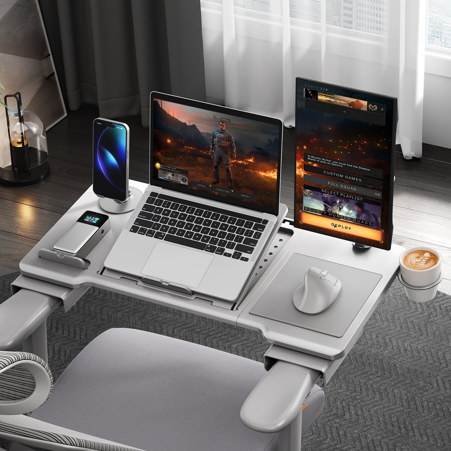 Newtral Pro Laptop Table (Laptop Table on Chair with Folding Legs)