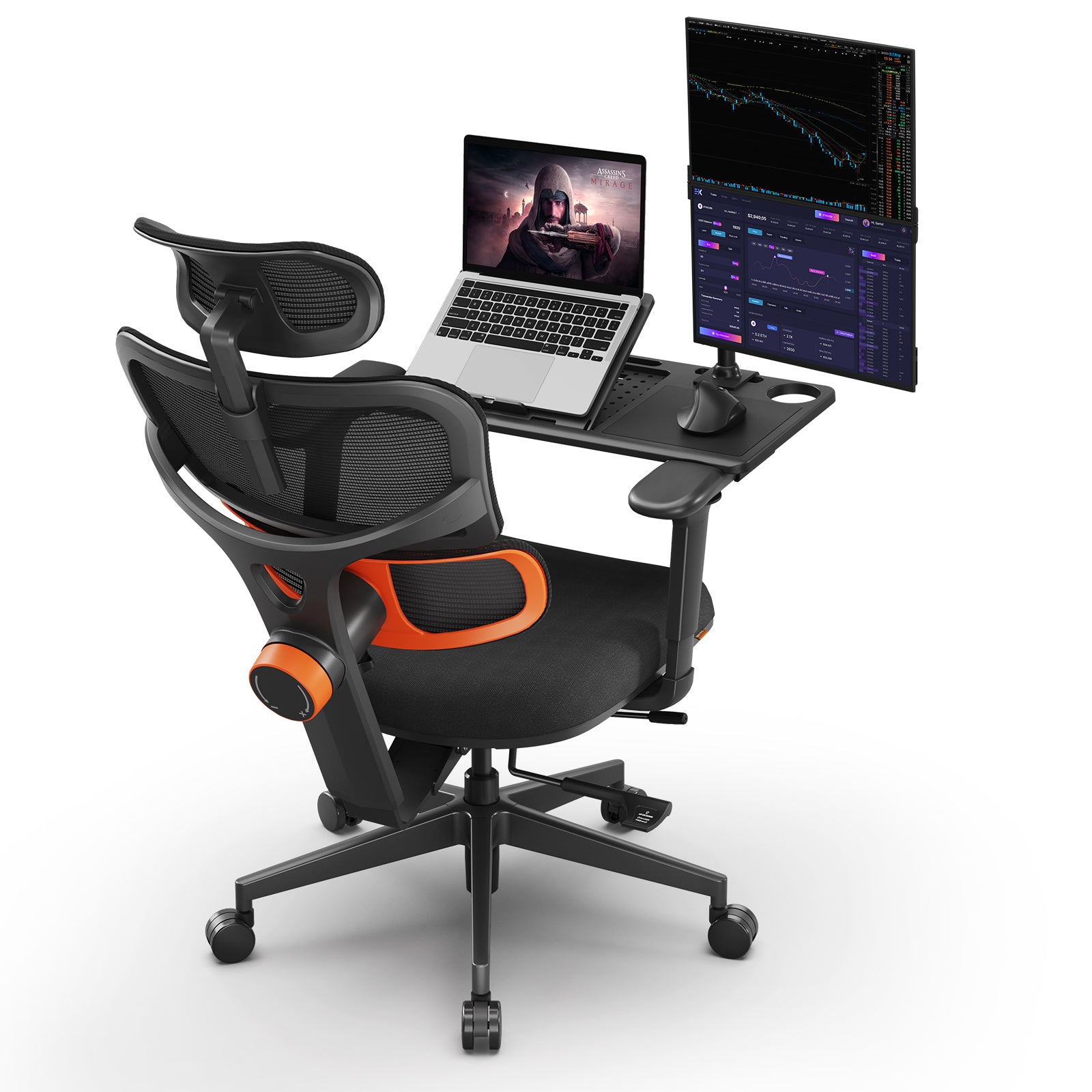 Newtral NT001 Ergonomischer Bürostuhl mit automatisch folgender Lendenwirbelstütze