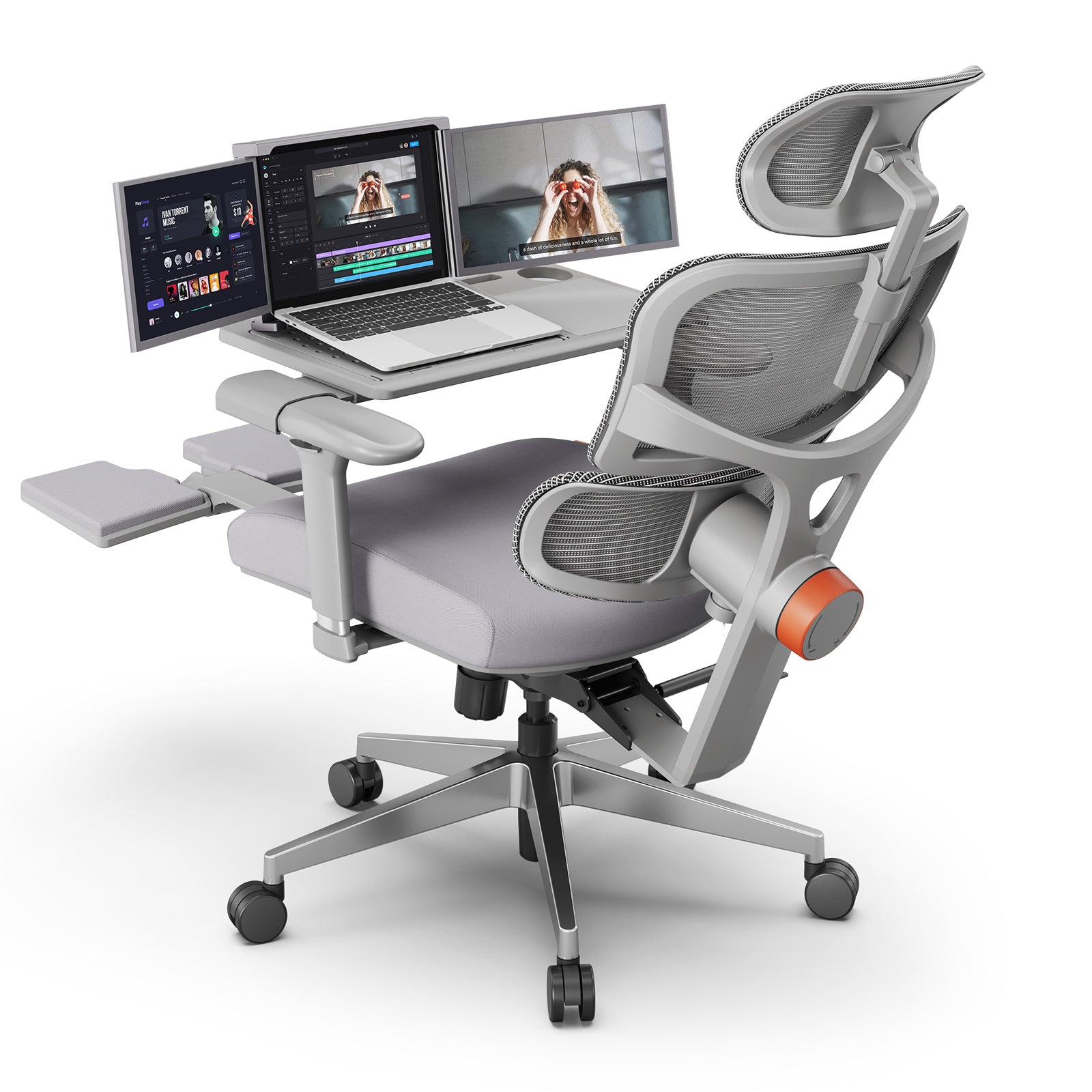 Office Chair Ergonomic Mesh Computer Chair With 3D Headrest Lumbar