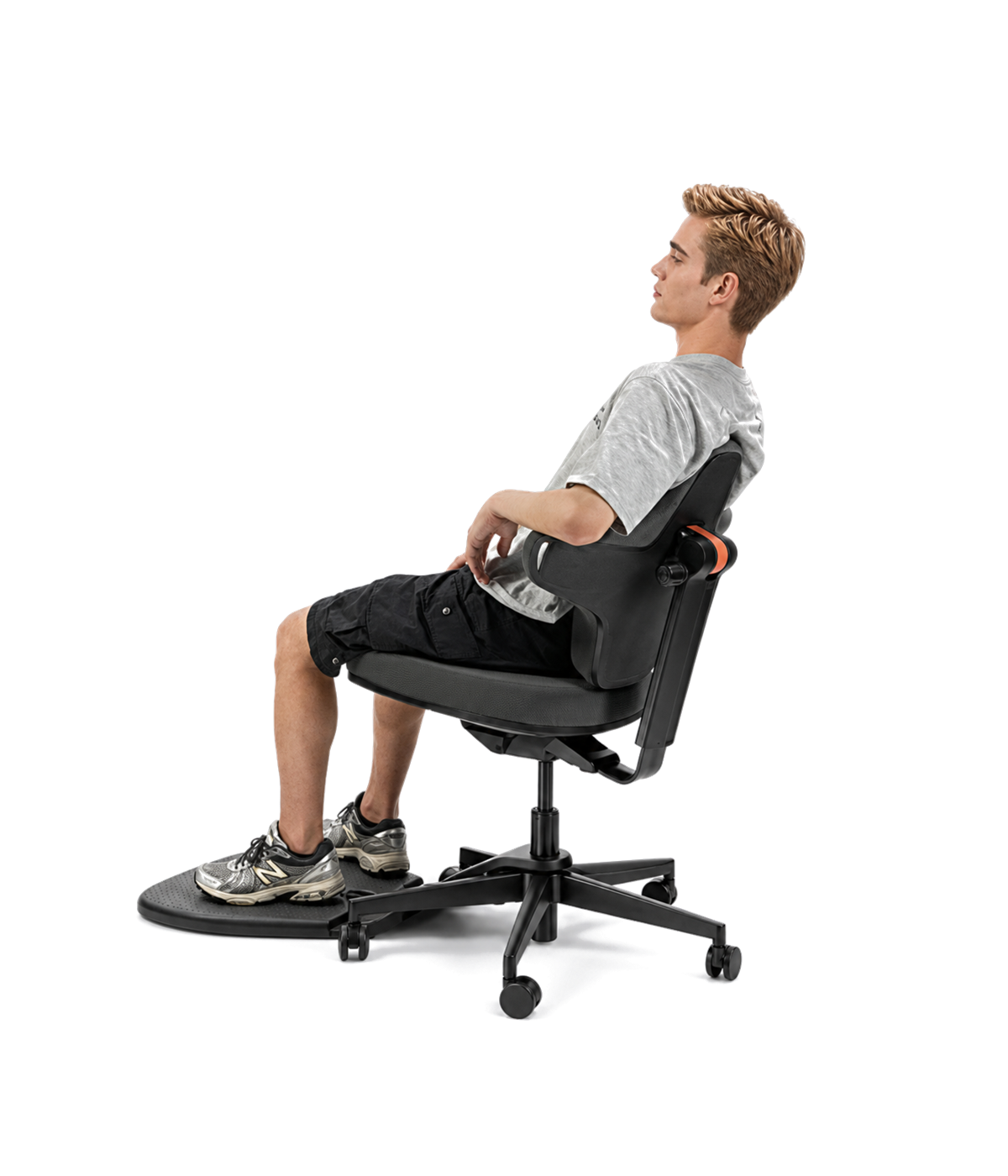 Upright and reclined sitting posture