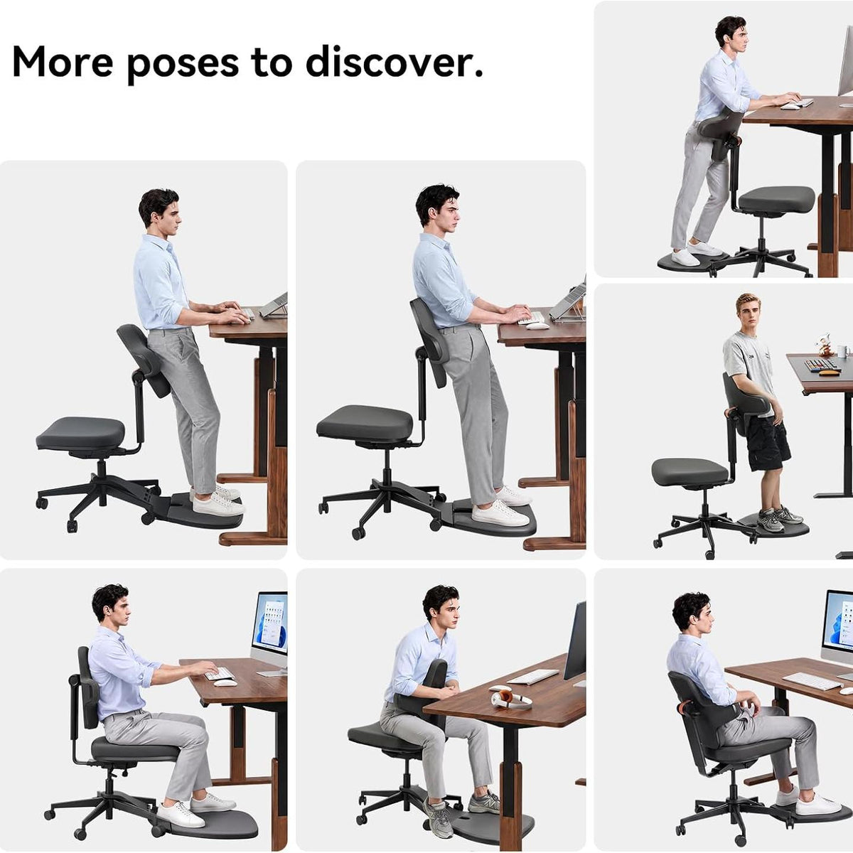 Standing-Mate Chair: The First Leaning Ergonomic Chair Designed for Standing Desks